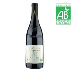 AOC Côtes du Rhône village rouge bio plan de Dieu Domaine des Pasquiers 75cl